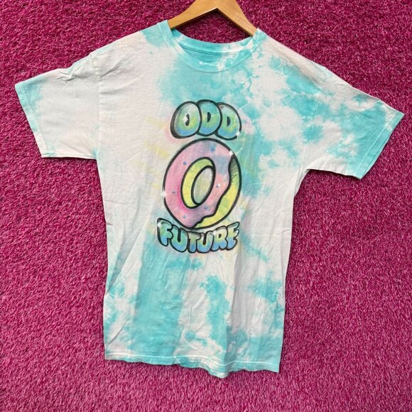 Odd Future Airbrush Iced Out Donut Logo Hip Hop Tie Dye M - Picture 1 of 5